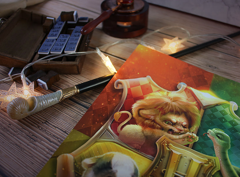 Hogwarts Angry Babies Crest ✩ Art Print