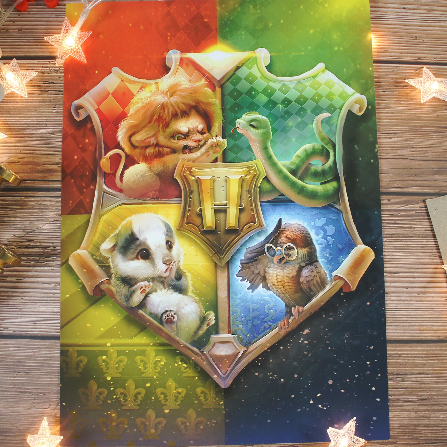 Hogwarts Angry Babies Crest ✩ Art Print