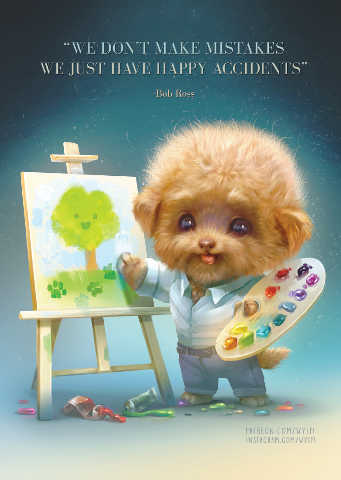 Pup Ross ✩ Art Print