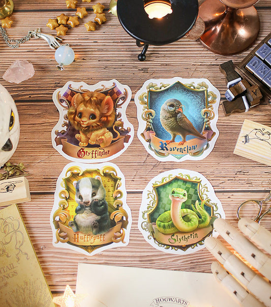 Hogwarts Gryffindor, Slytherin, Ravenclaw, Hufflepuff ✩ Vinyl Stickers