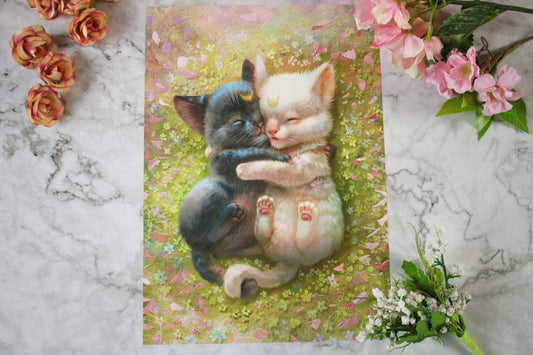Luna and Artemis ✩ Art Print